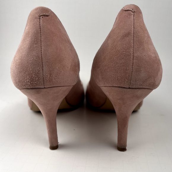 INC Sz 10 Zitah Microsuede Pointed Toe 3.5" Dress Heels Blush Pink - Picture 3 of 9